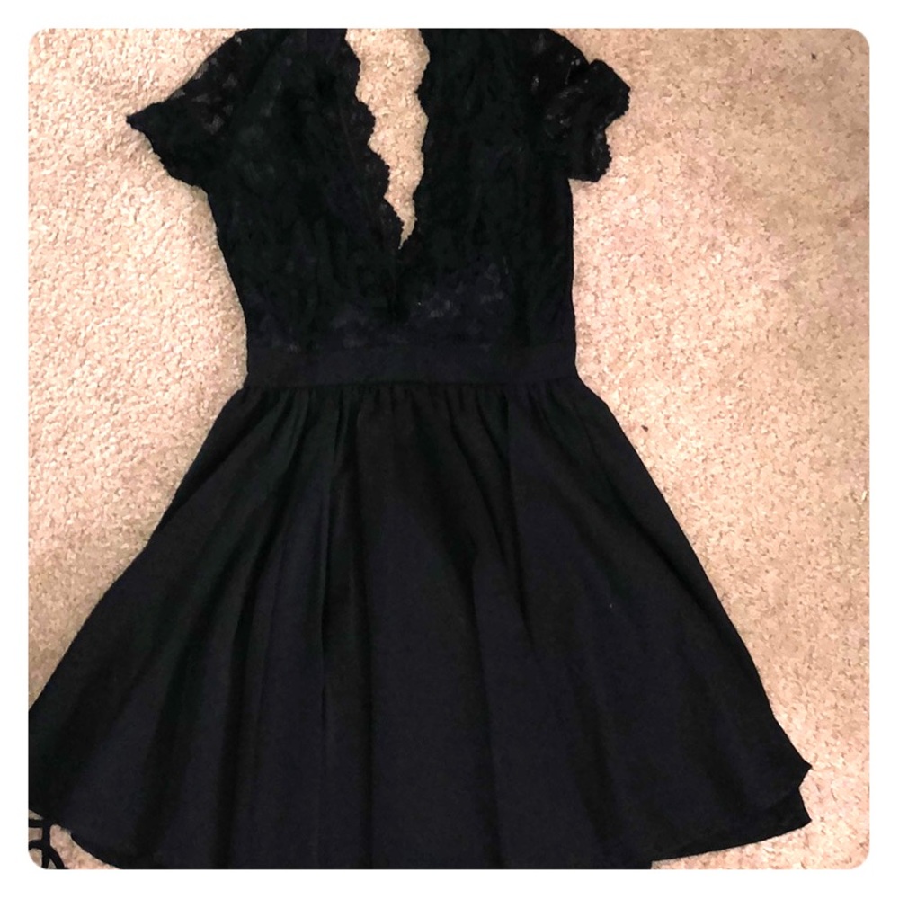 Little black lace dress